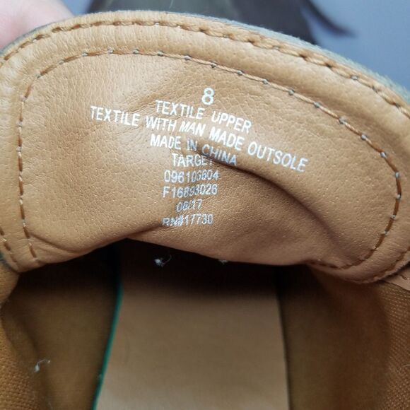 Merona Suede Lace Up Rubber Chunky Heel Ankle Boots Booties 8 - Picture 12 of 12